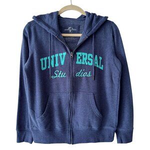 Universal Studios Cotton Embroidered Logo Zip Hoodie